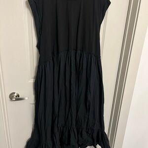 Arula Black Lace-Trimmed Dress